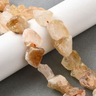 Cytryn - surowe kamienie - z otworem