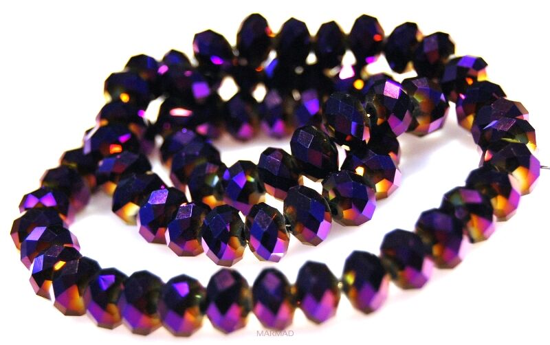 Kryształki fasetowane - oponka 8x4mm