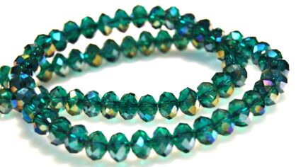 Kryształki fasetowane - oponka 8x4mm