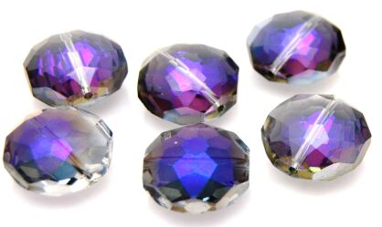 Kryształ fasetowany - moneta 18mm