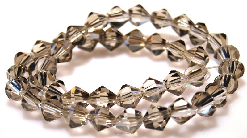 Kryształki fasetowane crystal grey - bicone 8mm