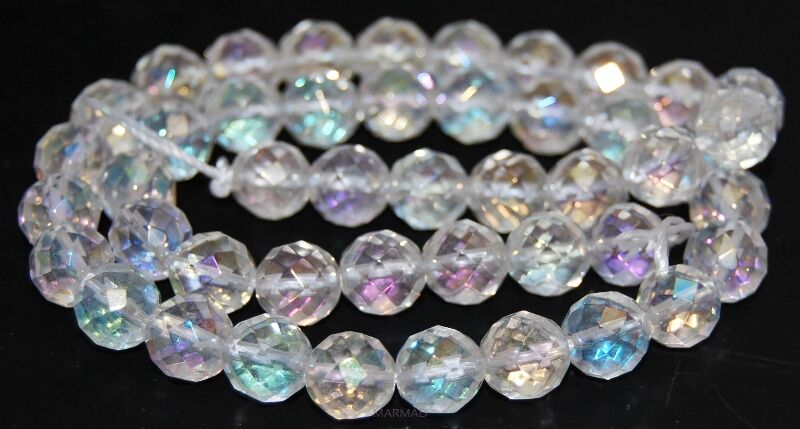 Kryształ fasetowany AB - kula 8mm