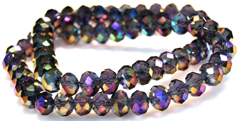 Kryształki fasetowane - oponka 10x7mm