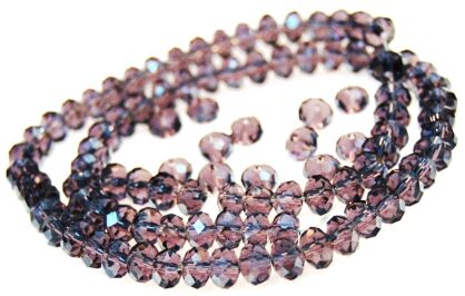 Kryształki fasetowane - oponka 6x4mm