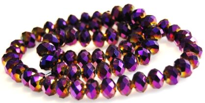 Kryształki fasetowane - oponka 10x7mm