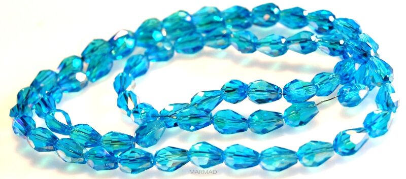 Kryształki fasetowane - kropla 8x6mm