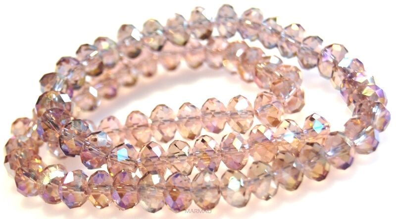 Kryształki fasetowane - oponka 8x4mm