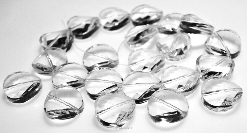 Kryształ fasetowany - moneta 18mm