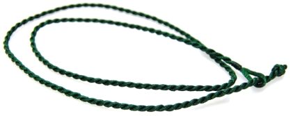 Sznurek pleciony z pętelką - zielony