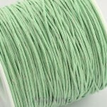 Sznurek jubilerski woskowany - o średnicy 1mm - blado zielony- bawełniany - 2