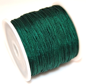 Sznurek bawełniany satynowy 0,8mm - zielony