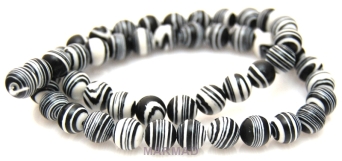Turkus stabilizowany "zebra" - kula 10mm