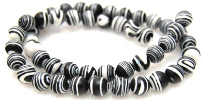 Turkus stabilizowany "zebra" - kula 8mm