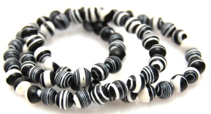 Turkus stabilizowany "zebra" - kula 6mm