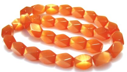 Kocie oko- uleksytowe - orzech 12x8mm