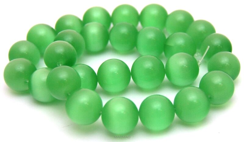 Kocie oko- uleksytowe jasno zielony - kula 14mm