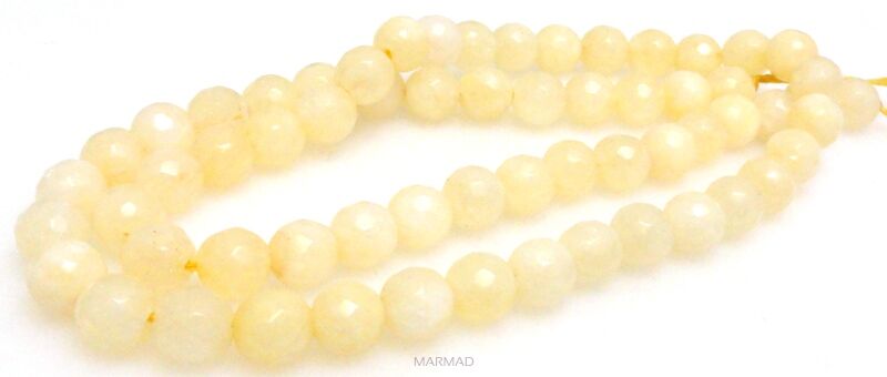 Jadeit fasetowany - kula 6mm