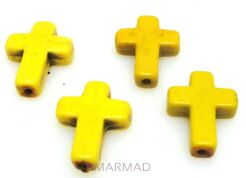 Howlit - krzyż 16x12mm - żółty