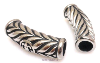 Rurka łuk - łącznik 30x10mm do bransolety - stainless steel
