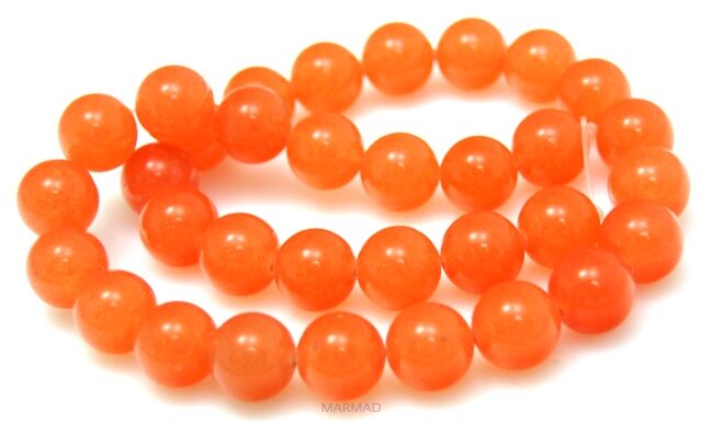 Jadeit pomarańczowo morelowy - kule 12mm