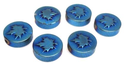 Hematyt niebieski - liść klonu 10mm