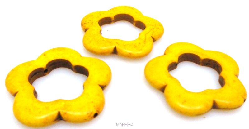 Howlit - kwiatek 33mm - żółty