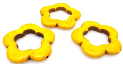 Howlit - kwiatek 33mm - żółty