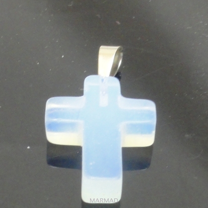 Zawieszka - opalit krzyż 35x18x6mm