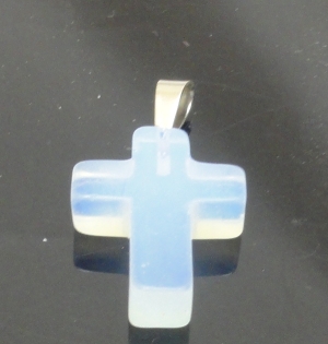 Zawieszka - opalit krzyż 35x18x6mm