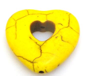 Howlit - serce 30mm - żółty