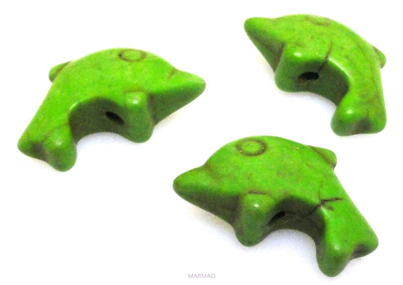 Howlit - delfin 20x12mm - zielony
