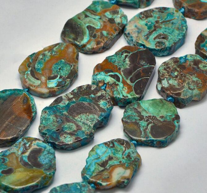 Jaspis oceaniczny - plaster- 33-51x30-43x6-8 mm