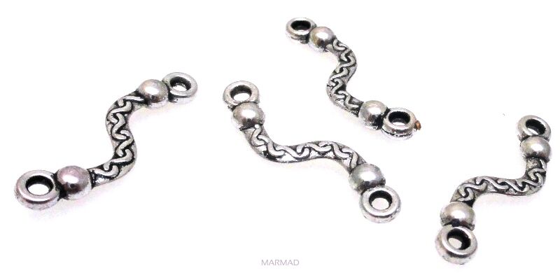 Ozdobny łącznik fala o dł. 22mm