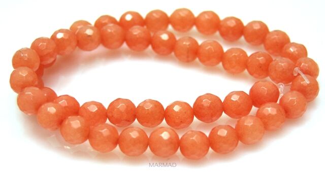 Jadeit fasetowany - kula 8mm