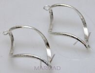 Baza do kolczyków i wisiorków - świderek satynowy 35mm