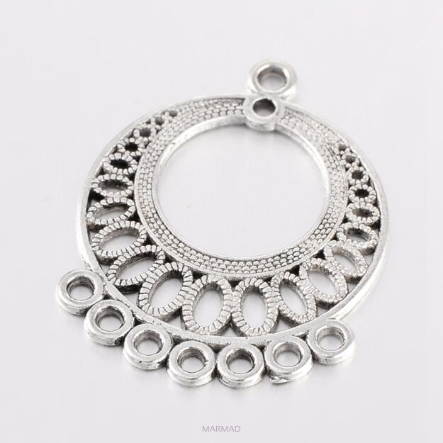 Łącznik- koło-  konektor, Baza na kolczyki, wisior 37,5x29