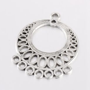 Łącznik- koło-  konektor, Baza na kolczyki, wisior 37,5x29