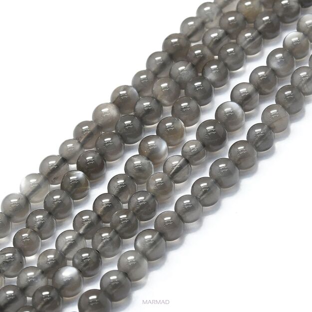 Kamień księżycowy grey - kula 4,5-5mm