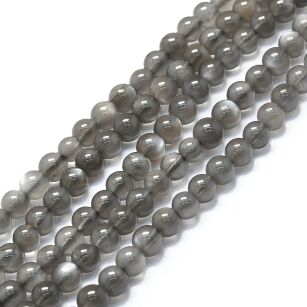 Kamień księżycowy grey - kula 4,5-5mm