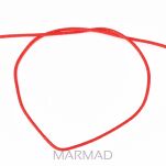 Sznurek nylonowy satynowy 0,5mm - czerwony