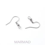 Bigle otwarte z kulką i sprężynką 20mm - stal nierdzewna - 2