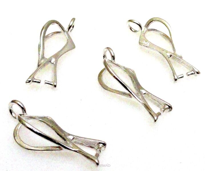 Krawatka 19mm z ogniwkiem do swarovskiego - srebro 925