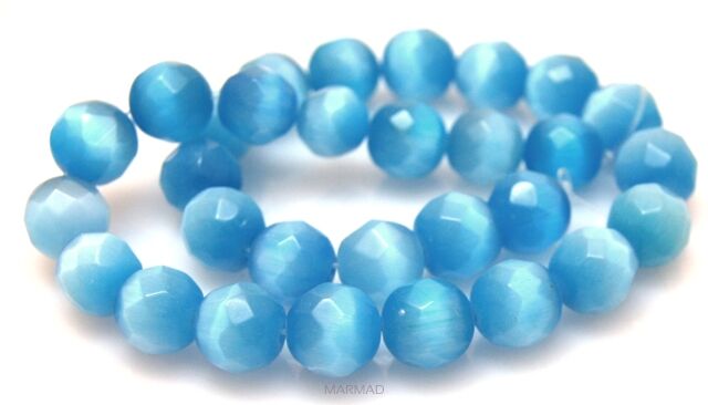 Uleksyt fasetowany - kula 12mm - jasno niebieski