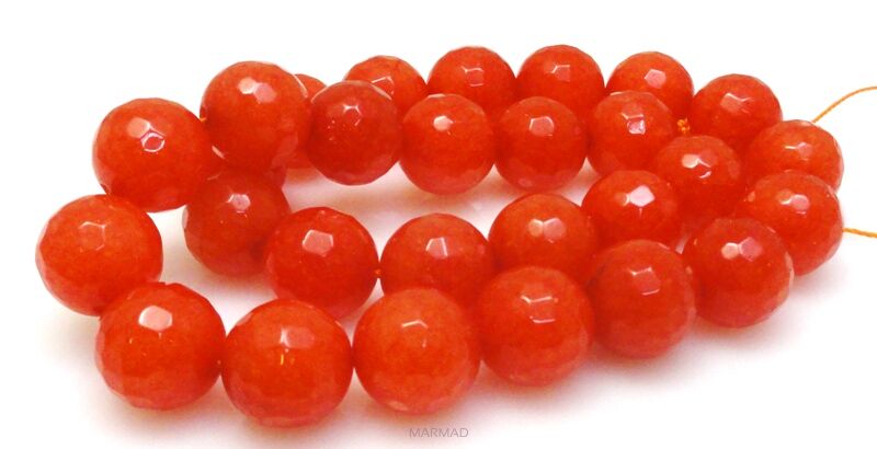 Jadeit fasetowany - kula 14mm