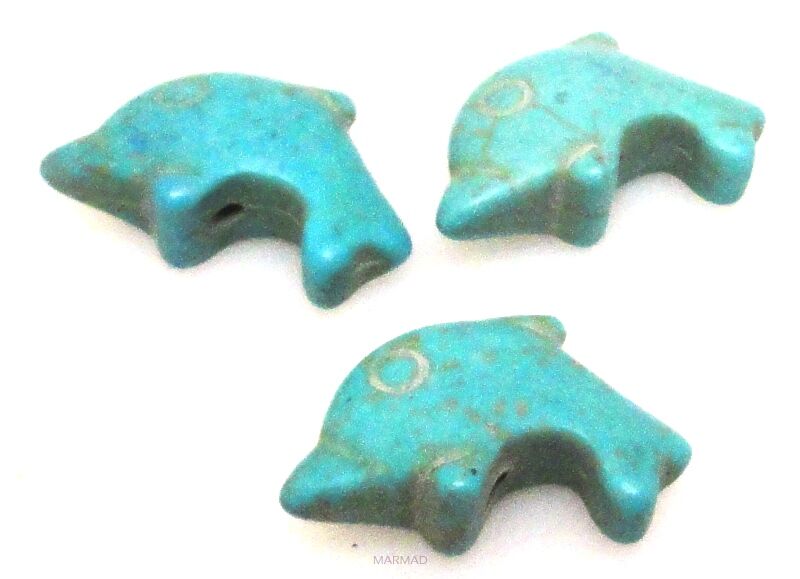 Howlit - delfin 20x12mm - turkusowy