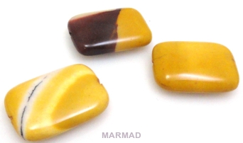 Mokait - prostokąt 25x18mm - zestaw 3 sztuki