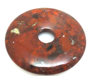 Jaspis - na wisior - donut 40mm