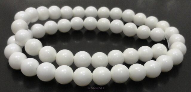 Muszla biała - kula 8mm