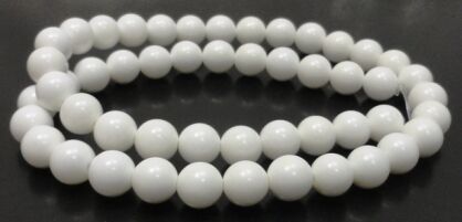 Muszla biała - kula 8mm