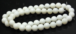 Naturalna masa perłowa - kula 8mm - biała